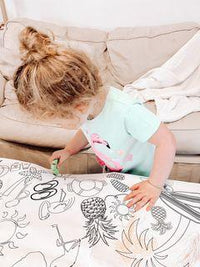 Beach Coloring Tablecloth - BIG FRENCHIES