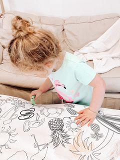 Beach Coloring Tablecloth - BIG FRENCHIES