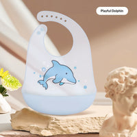 Baby Waterproof And Stain-resistant Food-grade Silicone Bib