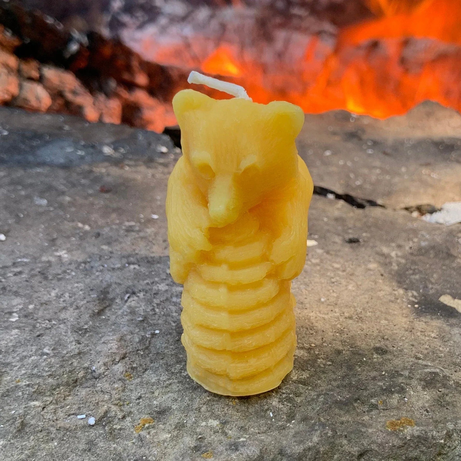Baby Bear Hugging Beehive Candle - BIG FRENCHIES