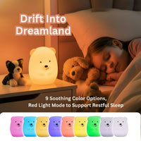 LumiPets® Benny the Bear- Children's Touch Night Light - BIG FRENCHIES