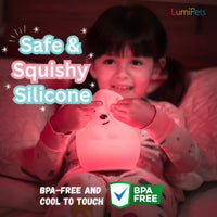 LumiPets® Benny the Bear- Children's Touch Night Light - BIG FRENCHIES