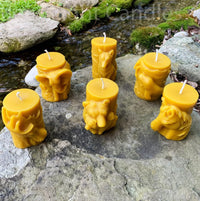 Animal Pillar Beeswax Candles - BIG FRENCHIES