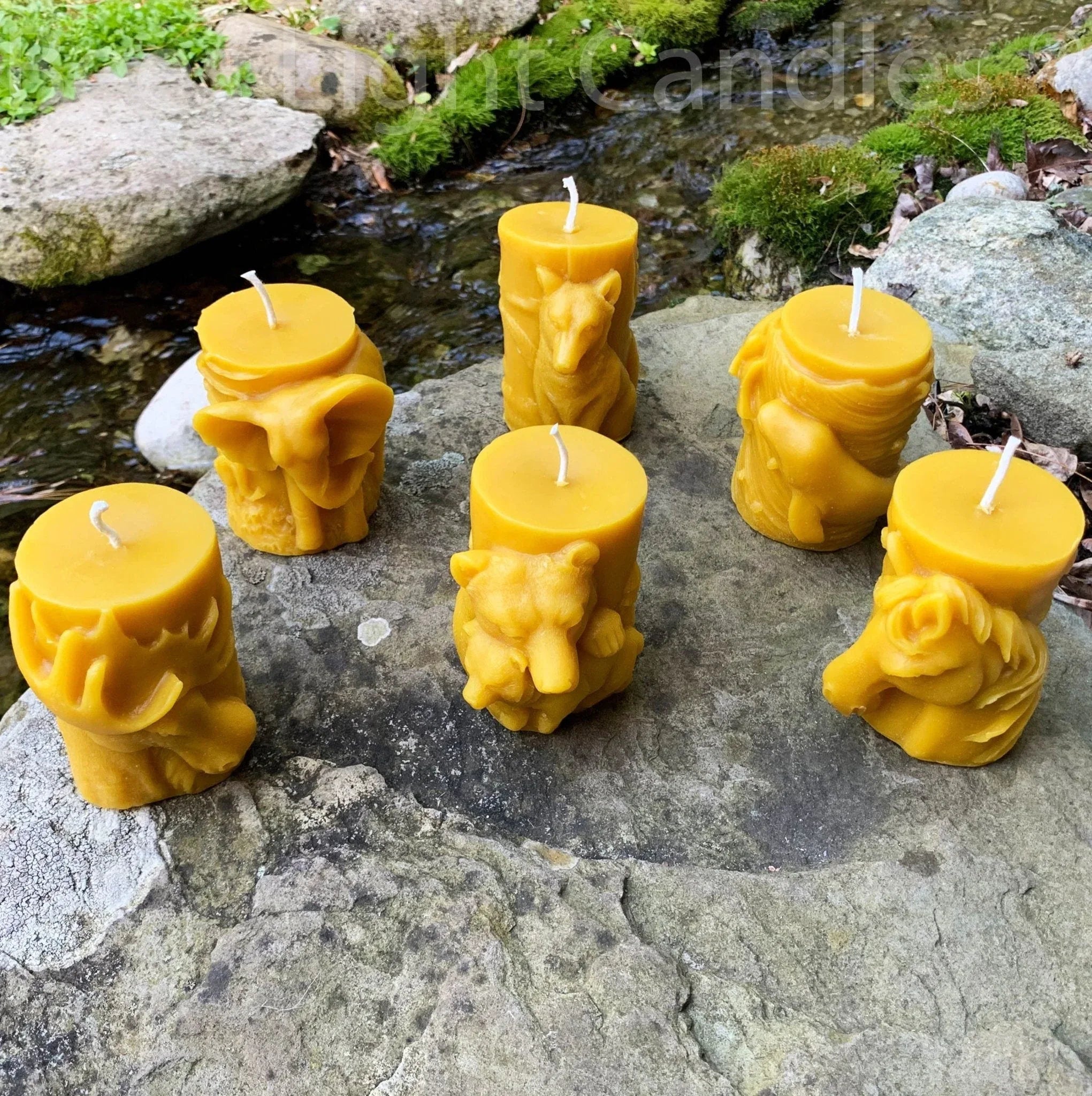 Animal Pillar Beeswax Candles - BIG FRENCHIES