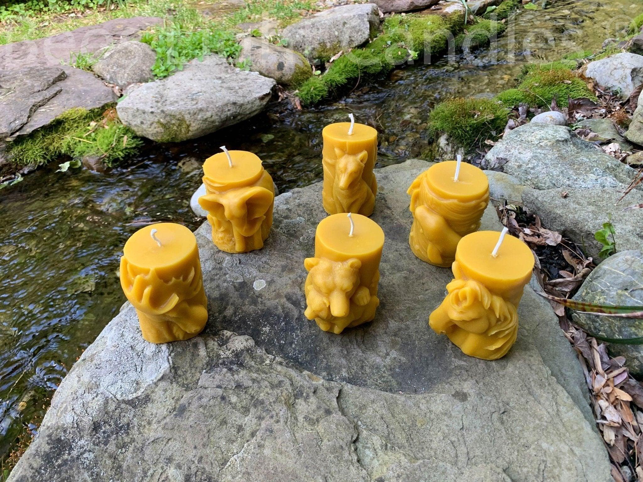 Animal Pillar Beeswax Candles - BIG FRENCHIES