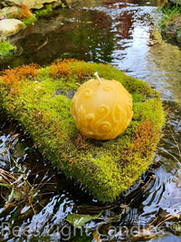 Fern Beeswax Candle Set Sphere & Pillar - BIG FRENCHIES