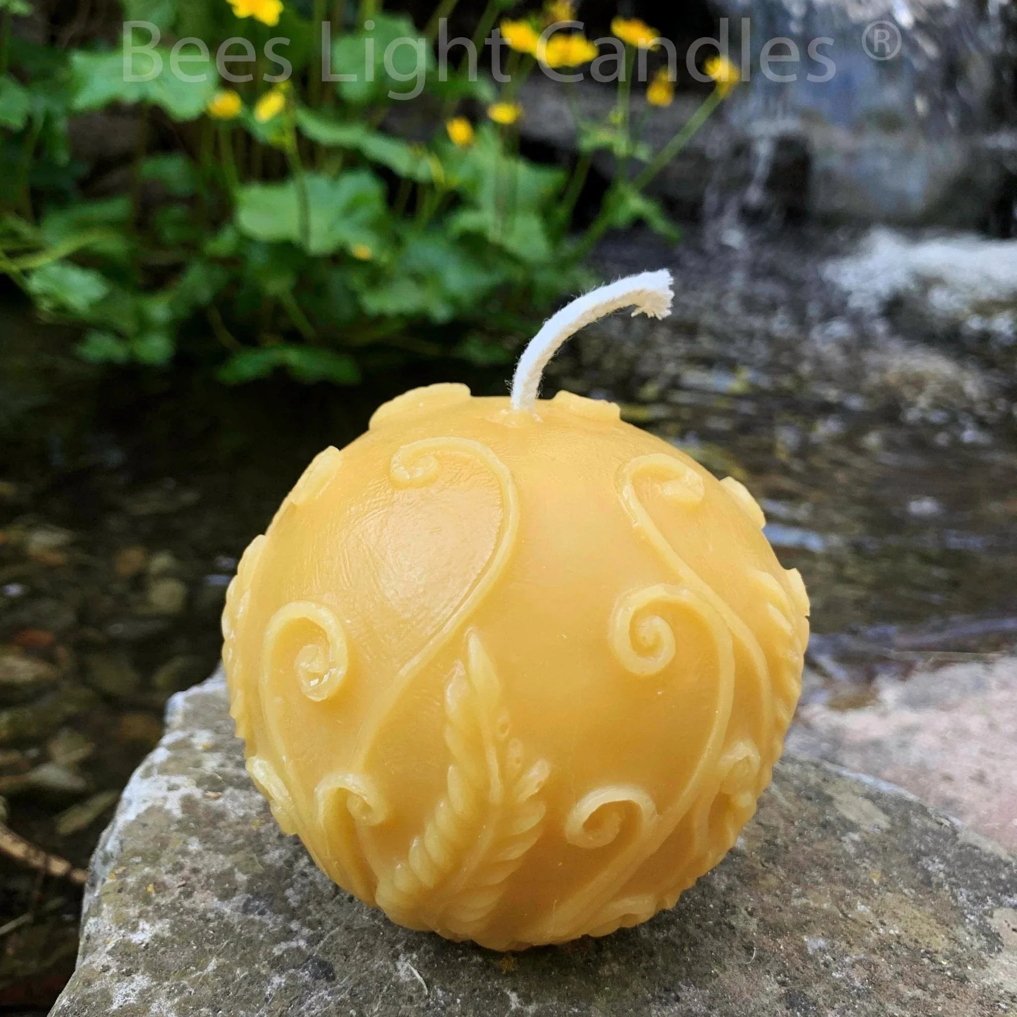 Fern Beeswax Candle Set Sphere & Pillar - BIG FRENCHIES