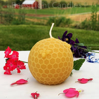 Honeycomb Ball Beeswax Candle - BIG FRENCHIES
