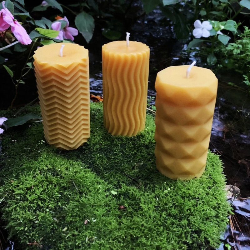 Modern Pillar Beeswax Candles - BIG FRENCHIES