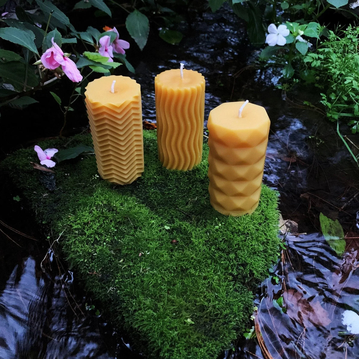 Modern Pillar Beeswax Candles - BIG FRENCHIES