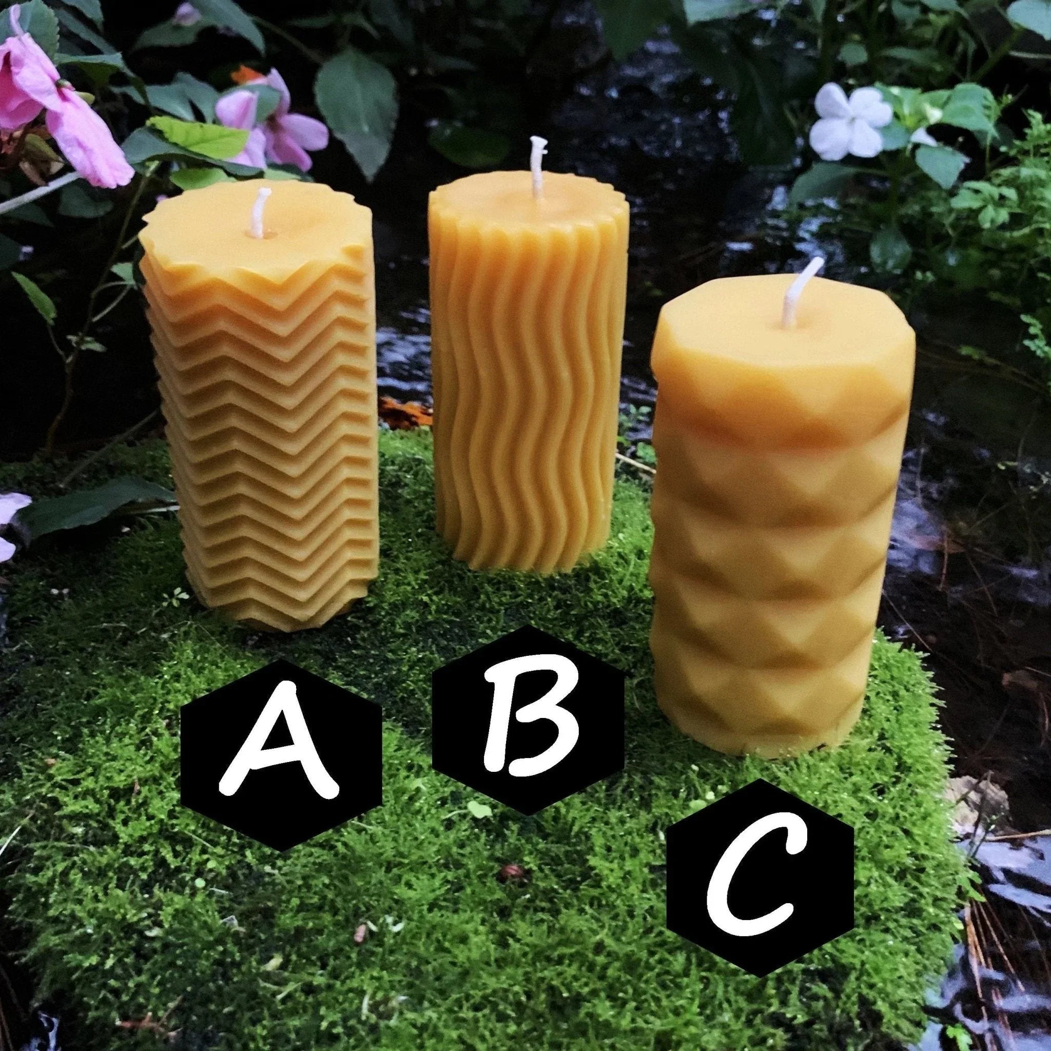Modern Pillar Beeswax Candles - BIG FRENCHIES