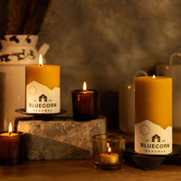 Pure Beeswax Pillar Candles - BIG FRENCHIES