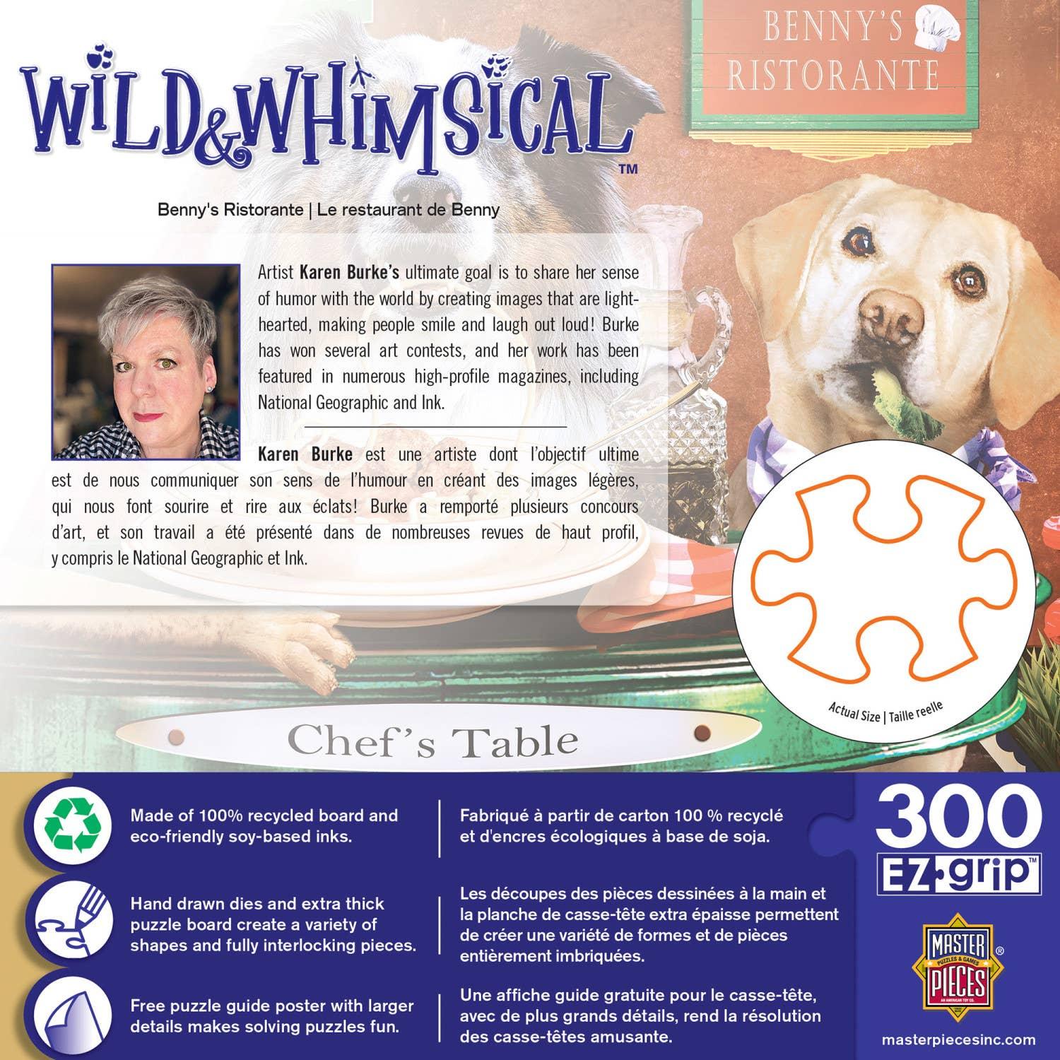 Benny's Ristorante 300 pc EZ Grip Puzzle - Wild & Whimsical | Masterpieces - BIG FRENCHIES