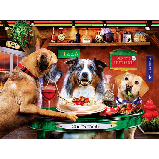 Benny's Ristorante 300 pc EZ Grip Puzzle - Wild & Whimsical | Masterpieces - BIG FRENCHIES