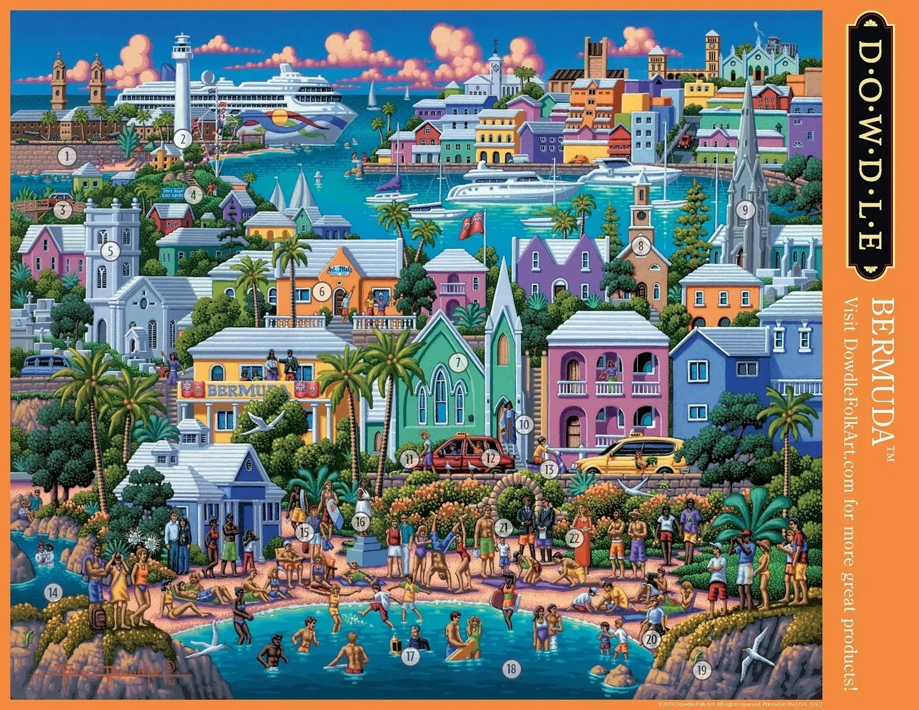 Bermuda 500 Piece Jigsaw Puzzle | Dowdle Puzzles - BIG FRENCHIES