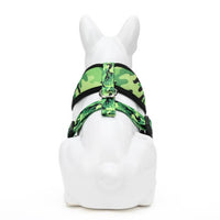 EcoBark Camo Dog Harness - Over-the-Head Dog Vest Halter for Small to Medium Dogs and Puppies - BIG FRENCHIES
