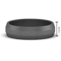Wedding Band Beveled Edge Matte