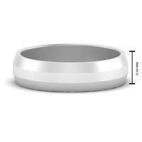 Wedding Band Beveled Edge Matte