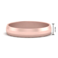 Wedding Band Beveled Edge Matte