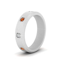 Beveled Mens Promise Ring