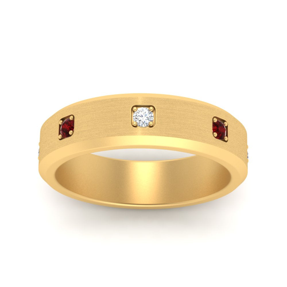 Beveled Mens Promise Ring