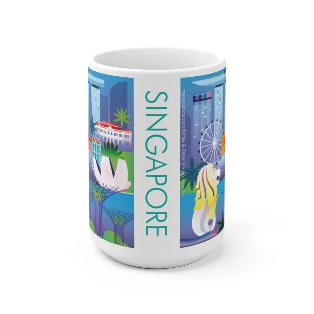 SINGAPORE 11 OZ OR 15OZ CERAMIC MUG - BIG FRENCHIES