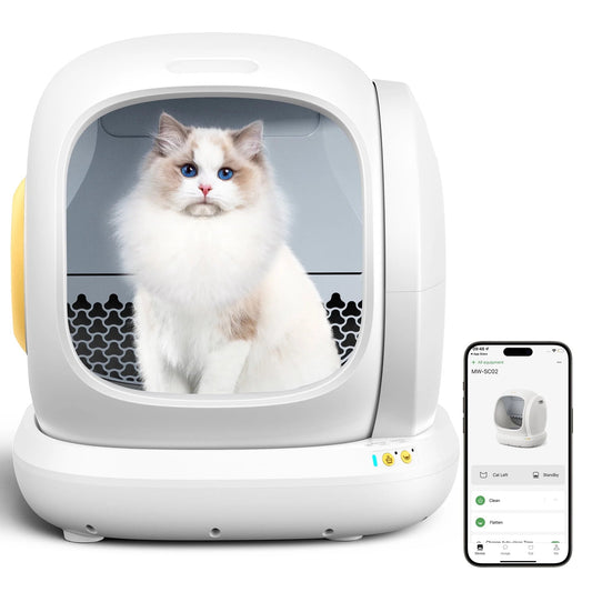 Say goodbye to messy litter boxes! Meet the Smart Self-Cleaning Cat Litter Box with APP Control and Safety Features! 🐾✨ #CatLovers #SmartHome - BIG FRENCHIES