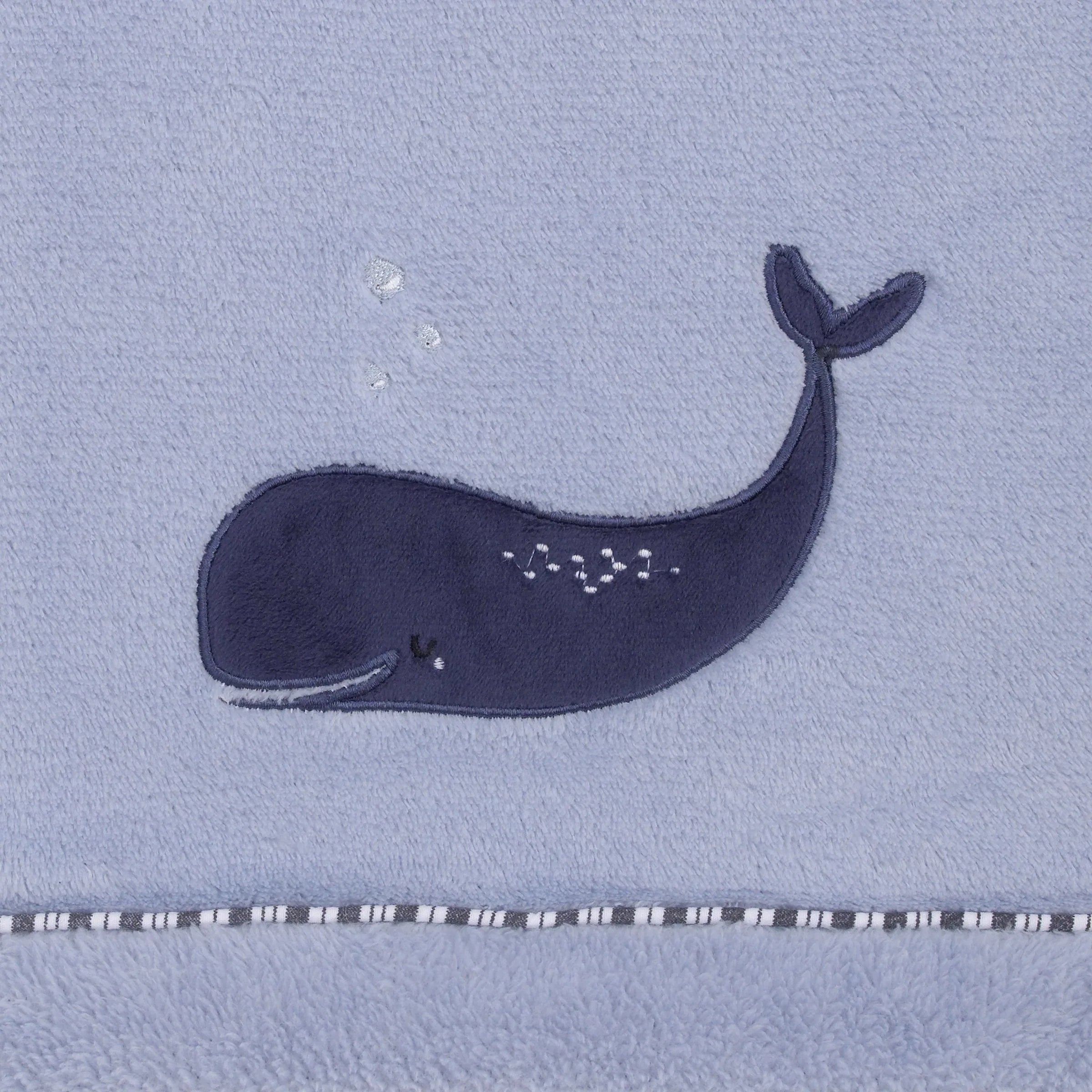 Seas The Day Blue Whale Super Soft Baby Blanket - BIG FRENCHIES