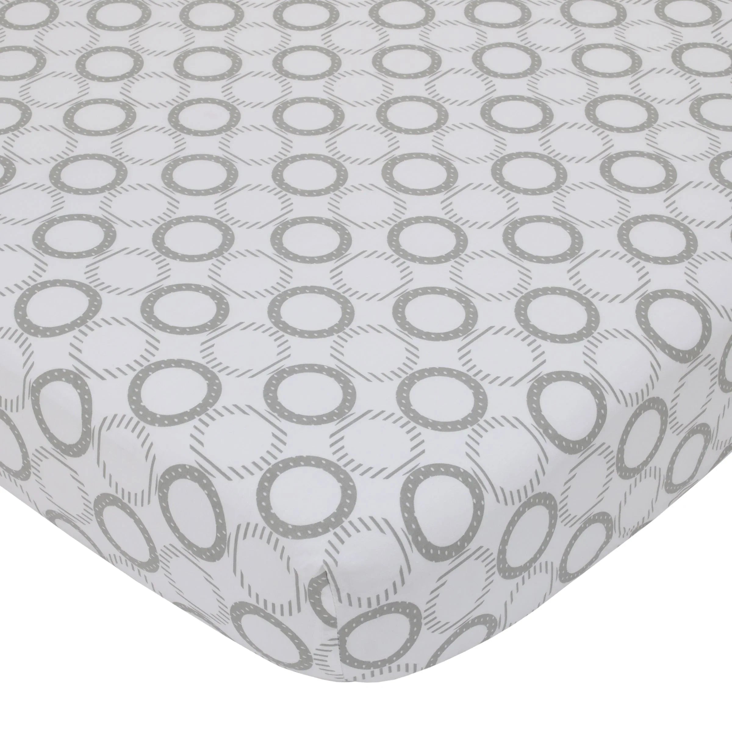 NoJo Dreamer Gray Elephant 8-Piece Nursery Crib Bedding Set - BIG FRENCHIES