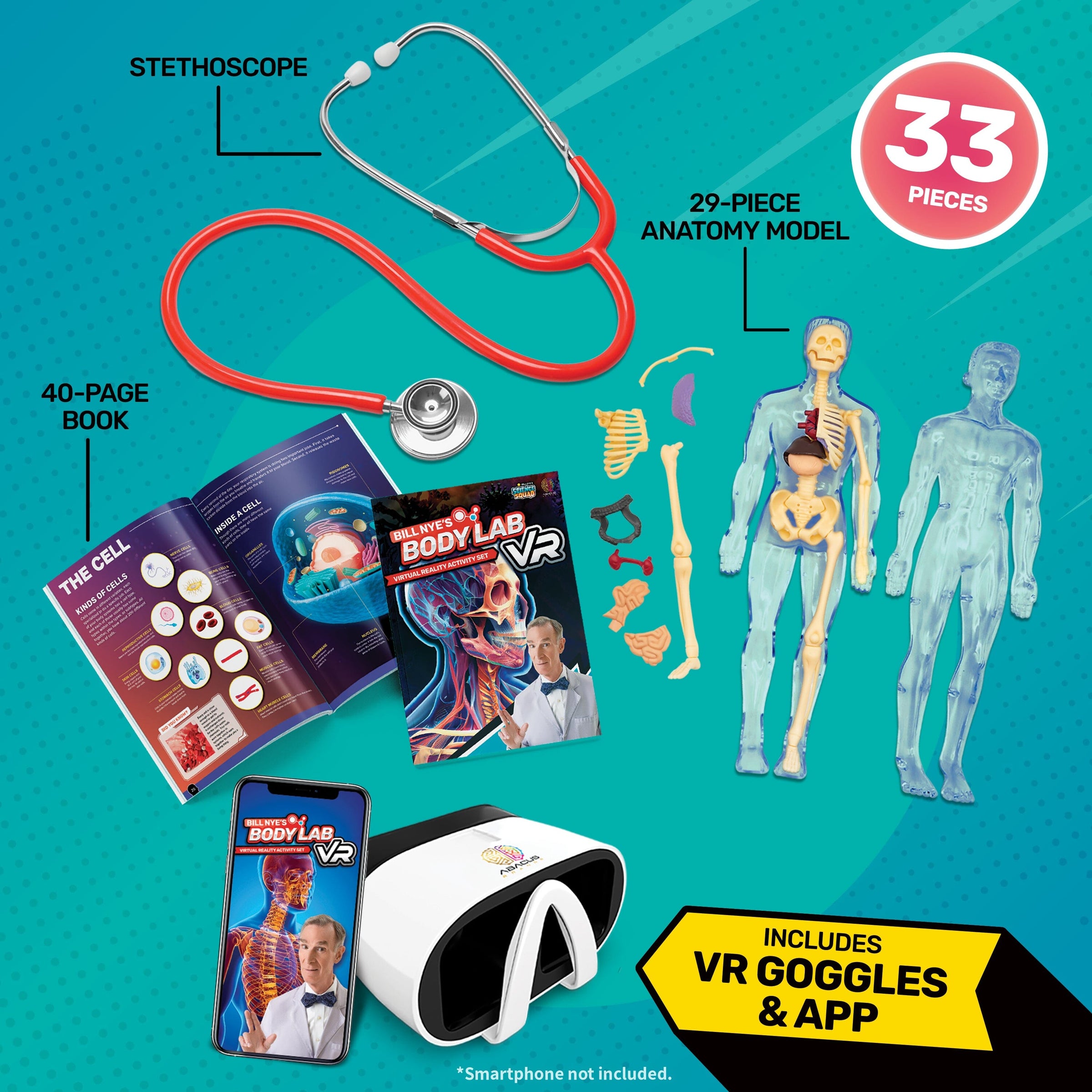 Bill Nye's BODY LAB VR Activity Set