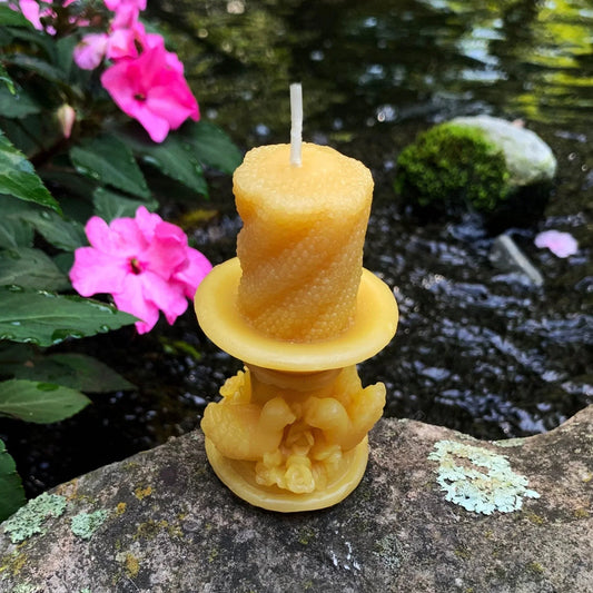 Bird Bath Beeswax Candle - BIG FRENCHIES