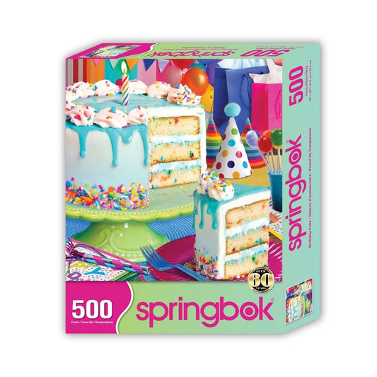 Birthday Cake 500 Piece Jigsaw Puzzle - Limited Release | Springbok Puzzles - BIG FRENCHIES