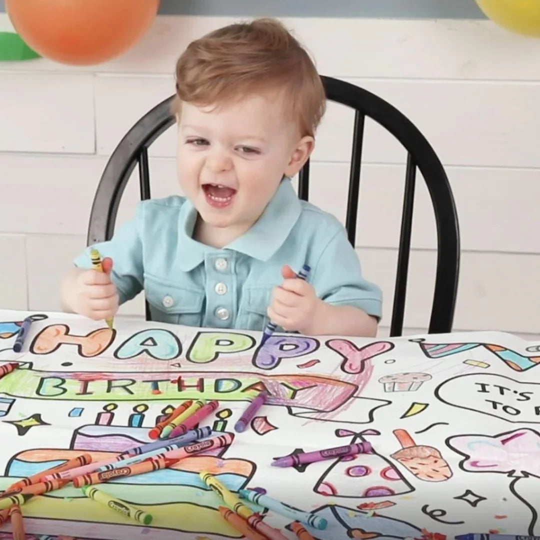 Happy Birthday Coloring Tablecloth - BIG FRENCHIES