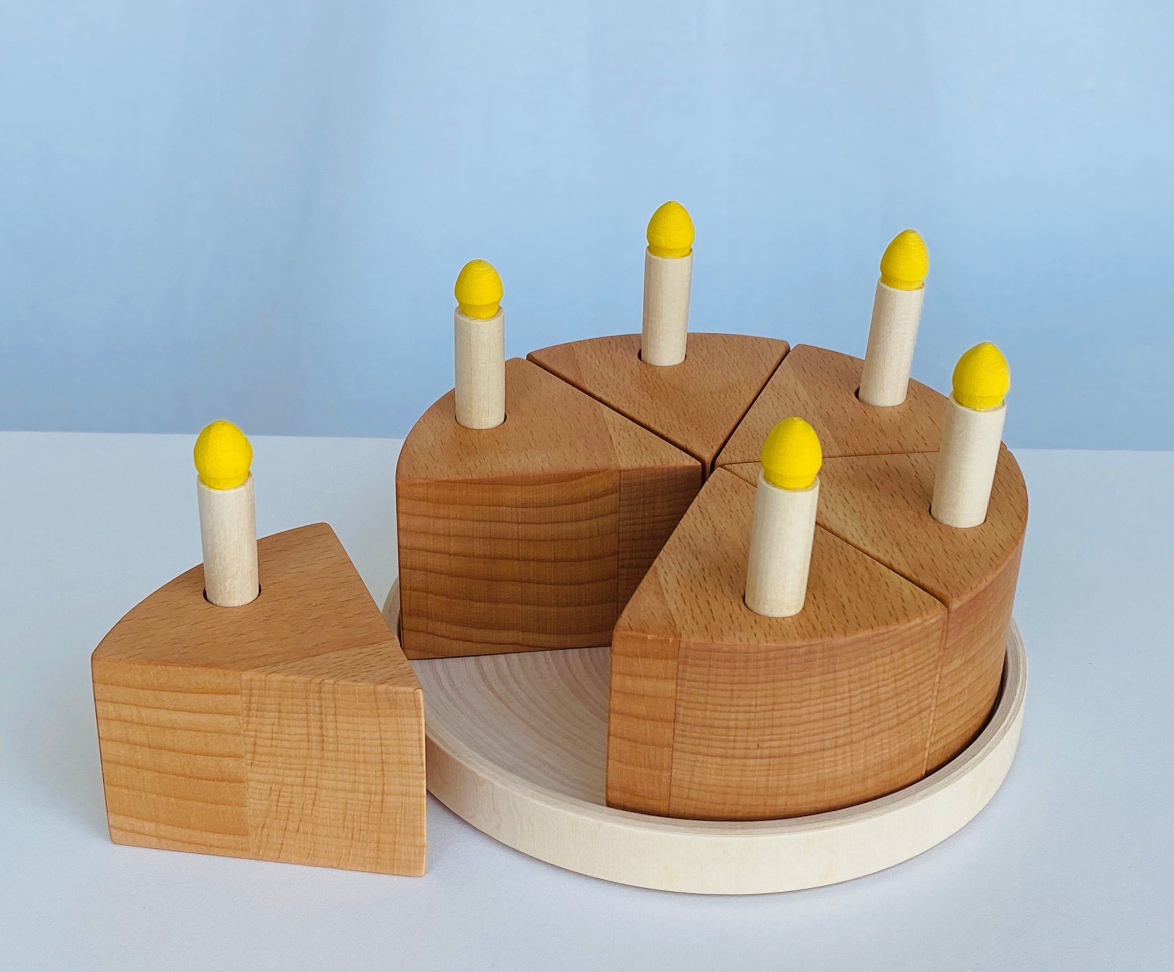 Toy Birthday Cake with Candles