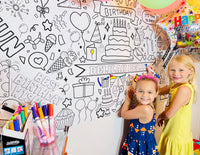Happy Birthday Coloring Tablecloth - BIG FRENCHIES