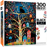Black Cats - Birdhouse Kingdom 300 Piece EZ Grip Jigsaw Puzzle by Masterpieces Puzzles - BIG FRENCHIES