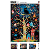 Black Cats - Birdhouse Kingdom 300 Piece EZ Grip Jigsaw Puzzle by Masterpieces Puzzles - BIG FRENCHIES