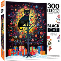 Black Cats - Hidden in the Tree 300 Piece EZ Grip Jigsaw Puzzle by Masterpieces Puzzles - BIG FRENCHIES