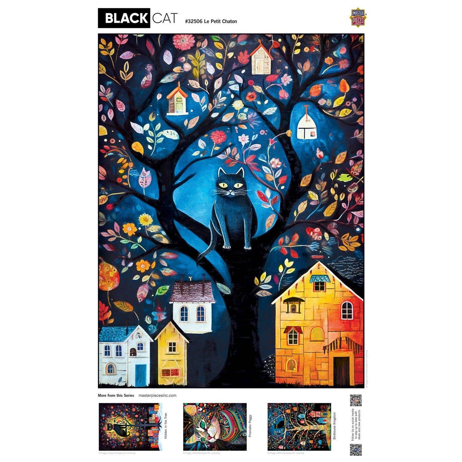 Black Cats - Le Petit Chaton 300 Piece EZ Grip Jigsaw Puzzle by Masterpieces Puzzles - BIG FRENCHIES