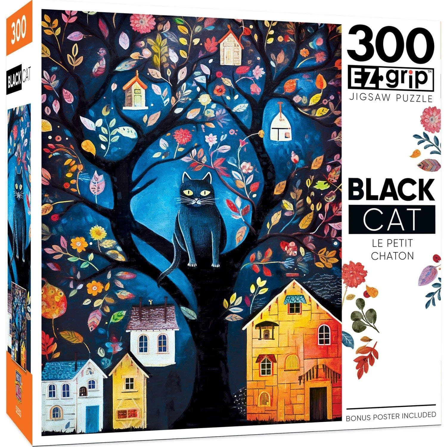 Black Cats - Le Petit Chaton 300 Piece EZ Grip Jigsaw Puzzle by Masterpieces Puzzles - BIG FRENCHIES