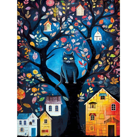 Black Cats - Le Petit Chaton 300 Piece EZ Grip Jigsaw Puzzle by Masterpieces Puzzles - BIG FRENCHIES