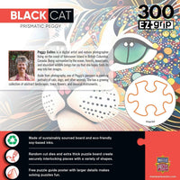 Black Cats - Prismatic Peggy 300 Piece EZ Grip Jigsaw Puzzle by Masterpieces Puzzles - BIG FRENCHIES