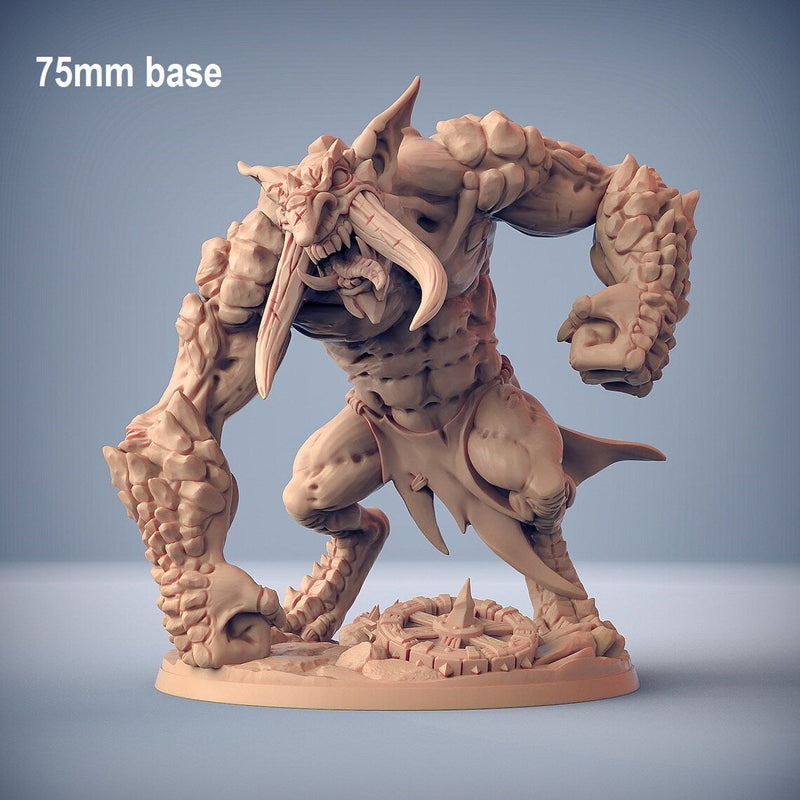 Blackrazor Rock Troll-3D Printed Miniatures-BIG FRENCHIES-All Systems Go Games