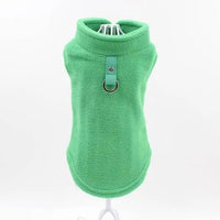 Blank Dog Vest Soft Fleece Clothes For Small Dogs Solid Candy Color Dog T Shirt With Dog Harness Leash Dog Cold Weather Coat Warm Dog Jumpers Soft Fleece Vest Jacket with Leash Ring Costume for Puppy Small Dogs