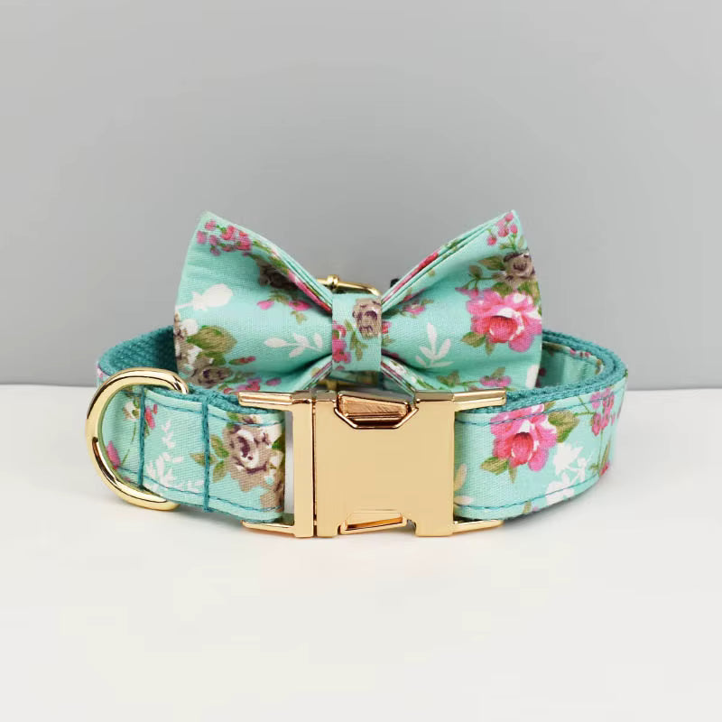 Personalized Blue Blossom Floral Classic Set