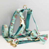Personalized Blue Blossom Floral Classic Set
