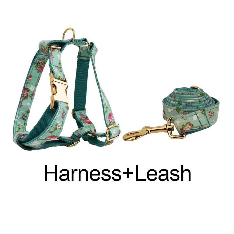 Personalized Blue Blossom Floral Classic Set