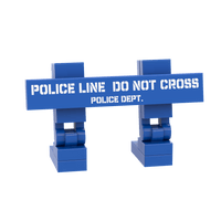 Police Barricade - Crime - Riots - Custom Printed - Made Using LEGO® Parts