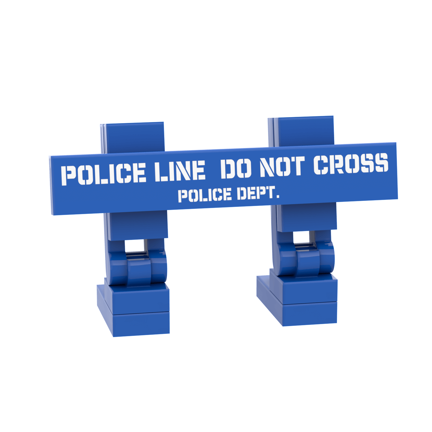 Police Barricade - Crime - Riots - Custom Printed - Made Using LEGO® Parts