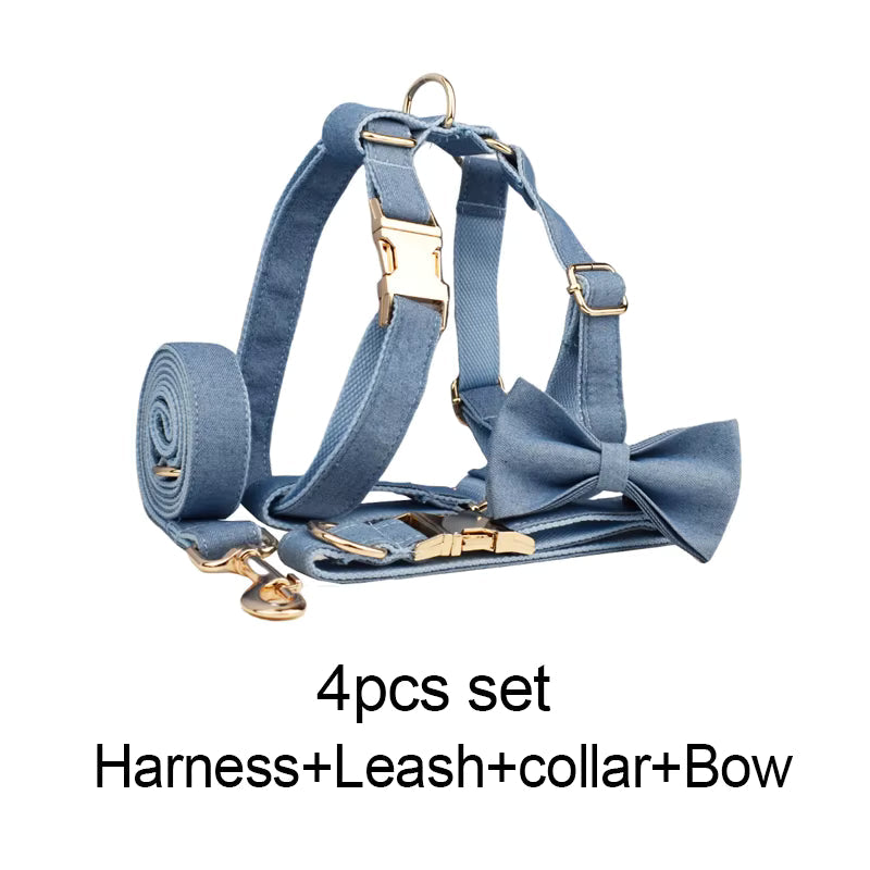 Personalized Blue Denim Classic Set